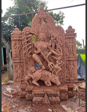 Government office stone relief carving showcasing regional cultural heritage