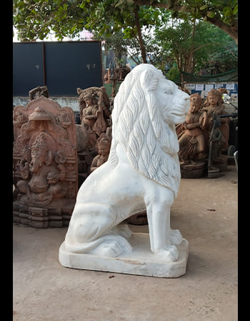 Decorative marble architectural element with pillar design and traditional Kalinga temple motifs