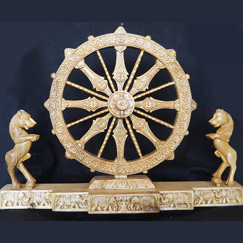 Traditional Odisha wooden craftsmanship showcase featuring intricate carved panels and decorative elements
